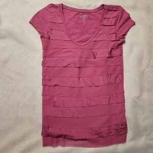 ANN Taylor LOFT Pink Blouse Petite size xxsp